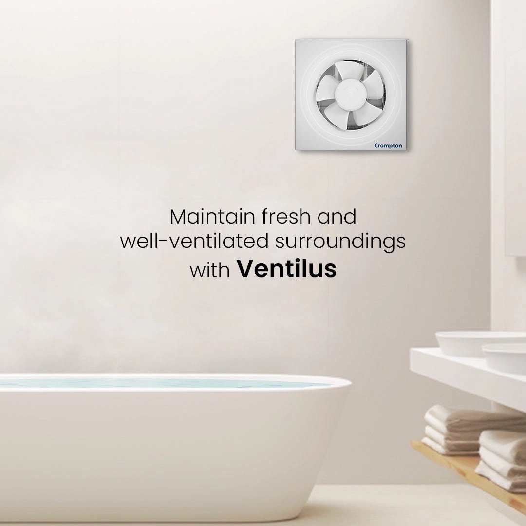 Crompton Ventilus Exhaust Fan by Crompton : Colours available: White 4 1