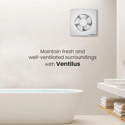 Crompton Ventilus Exhaust Fan by Crompton : Colours available: White 4 1