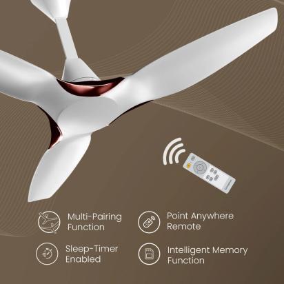 Crompton SilentPro Enso Smart BLDC Ceiling Fans - Silk White by Crompton : Colours available: White 7 3