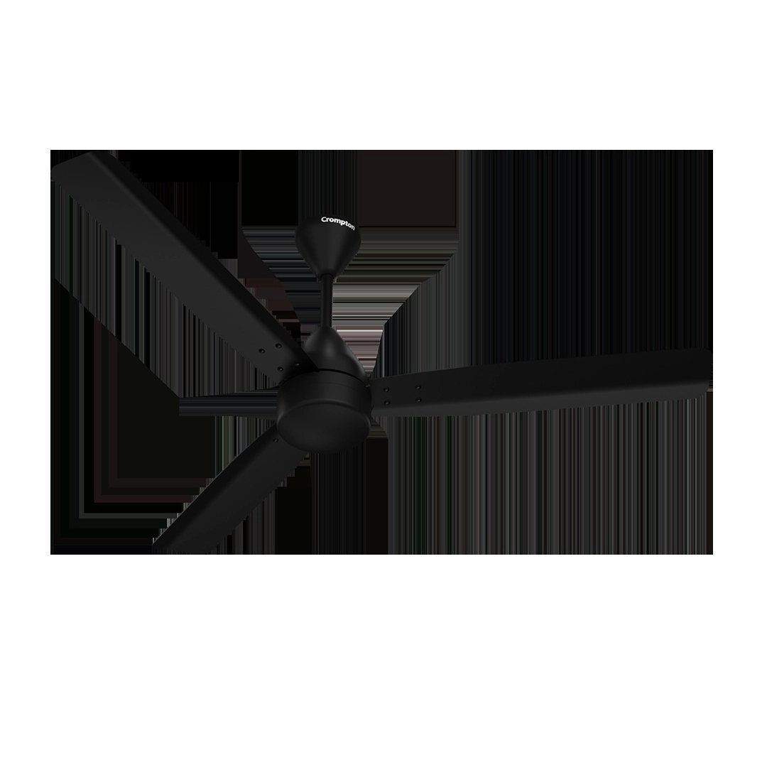 Crompton Energion Groove Regmote BLDC Ceiling Fan - Onyx by Crompton : Colours available: Black 2 1