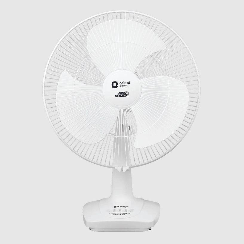 Orient Electric 400MM Table 27 High Speed Table Fan Signal White by Orient Electric : Colours available: White