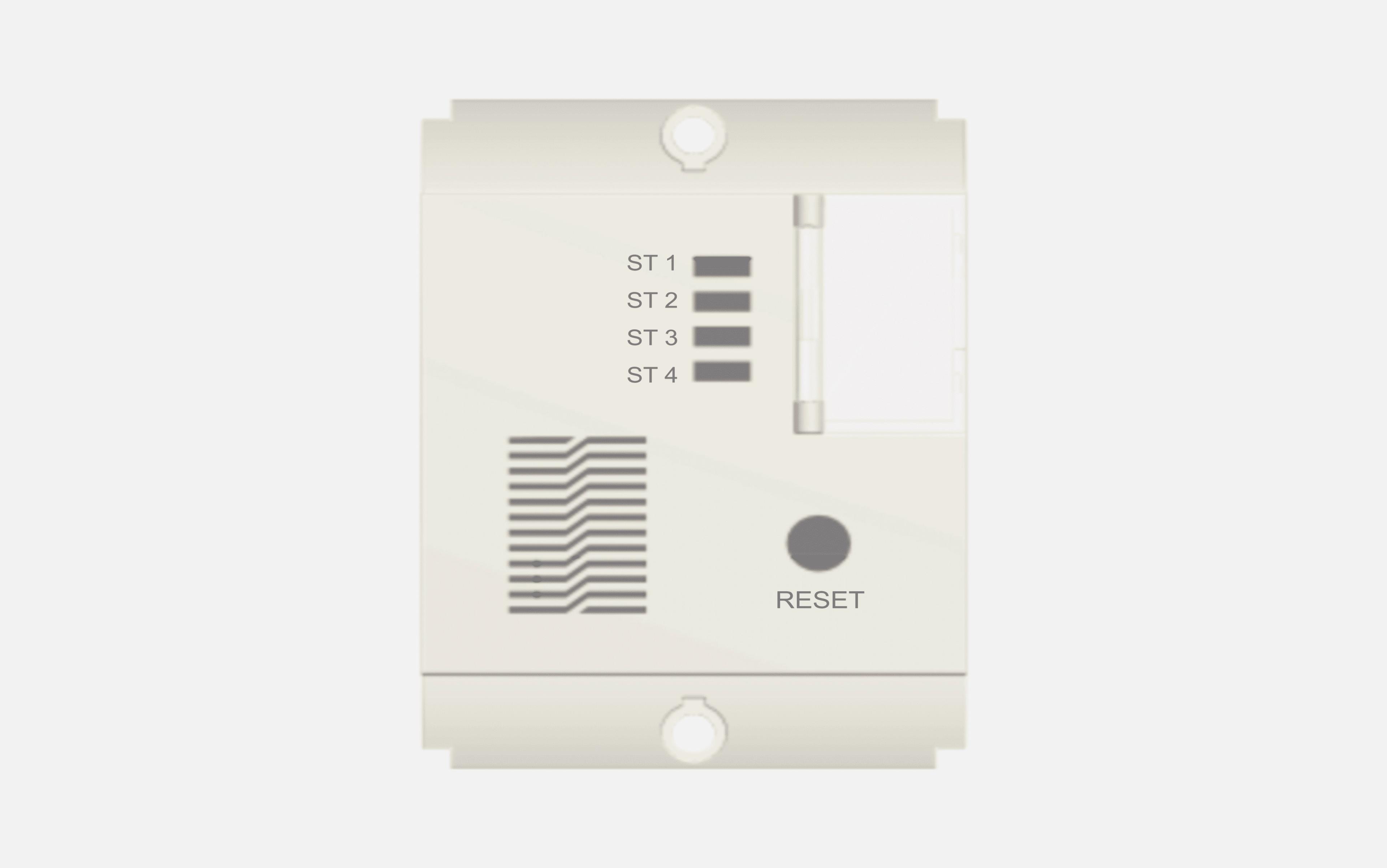 Norisys Frost White Call Bell Station with Register and provision for External Buzzer - 2 Module