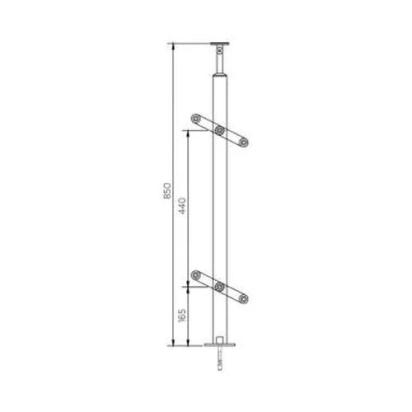 Ozone Standard SS Balustrade - OZRST-33-GH SSS by Ozone : Colours available: Silver 2 1