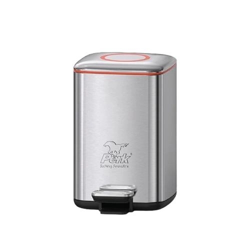 Perk Regent Dustbin 9 Litre - Matt Steel