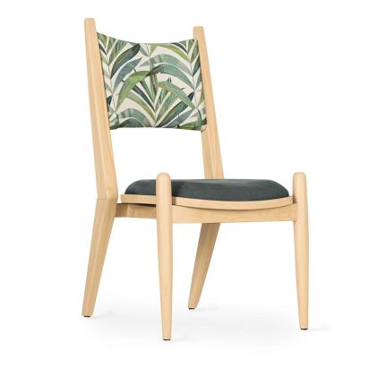 Alankaram Vinil - Beech Dining Chair without Armrest Sale by Alankaram : Colours available: Beige, Green