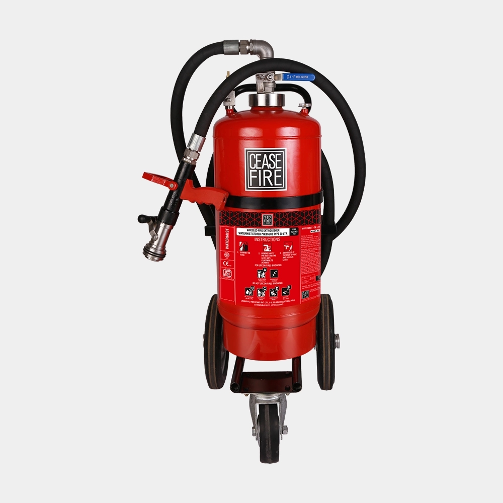 Ceasefire Quad (Watermist & Foammist Wheeled Extinguishers) by Ceasefire : Colours available: Red 1 4