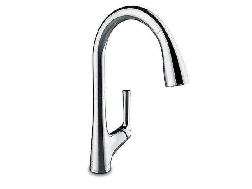 Kohler Malleco Touchless Pulldown Kitchen Faucet In Polished Chrome Kitchen Pillar Taps