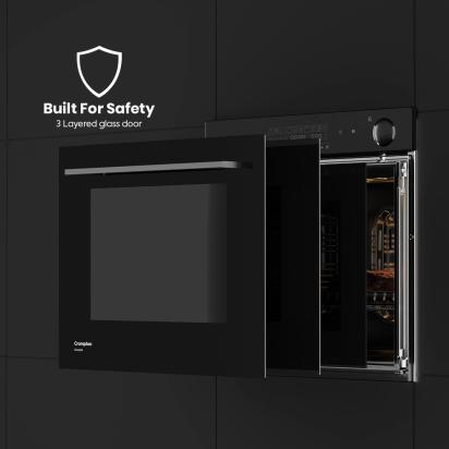 Crompton GrandArt Steam Oven 78 Ltrs by Crompton : Colours available: Black 1 1