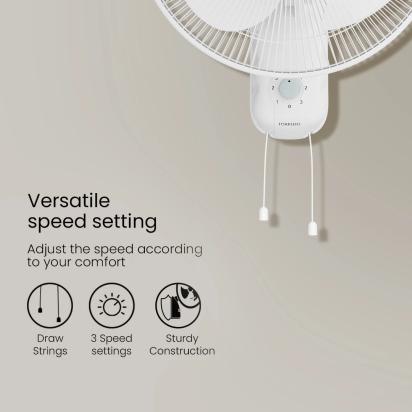 Crompton Highspeed Torpedo Wall Mounted Fan - White by Crompton : Colours available: White 2 3