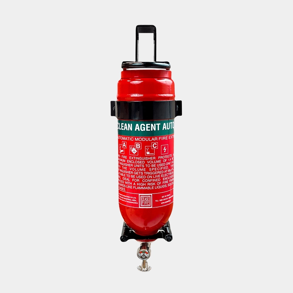 Ceasefire Automatic Fire Extinguishers - Clean Agent (Wall Mounted) by Ceasefire : Colours available: Red 7 7