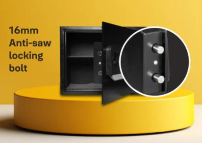 Yale Stellar 250 Biometric Safe Locker With Keypad- Medium by Yale : Colours available: Black 3 2