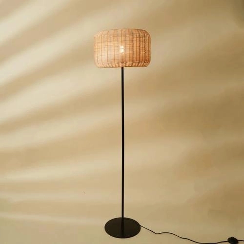 The Living Influence Bird's Nest - Rattan Floor Lamp 1