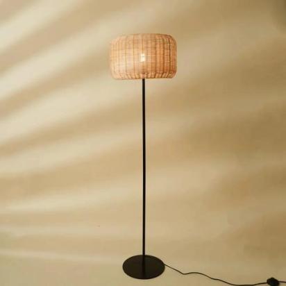 The Living Influence Bird's Nest - Rattan Floor Lamp 1
