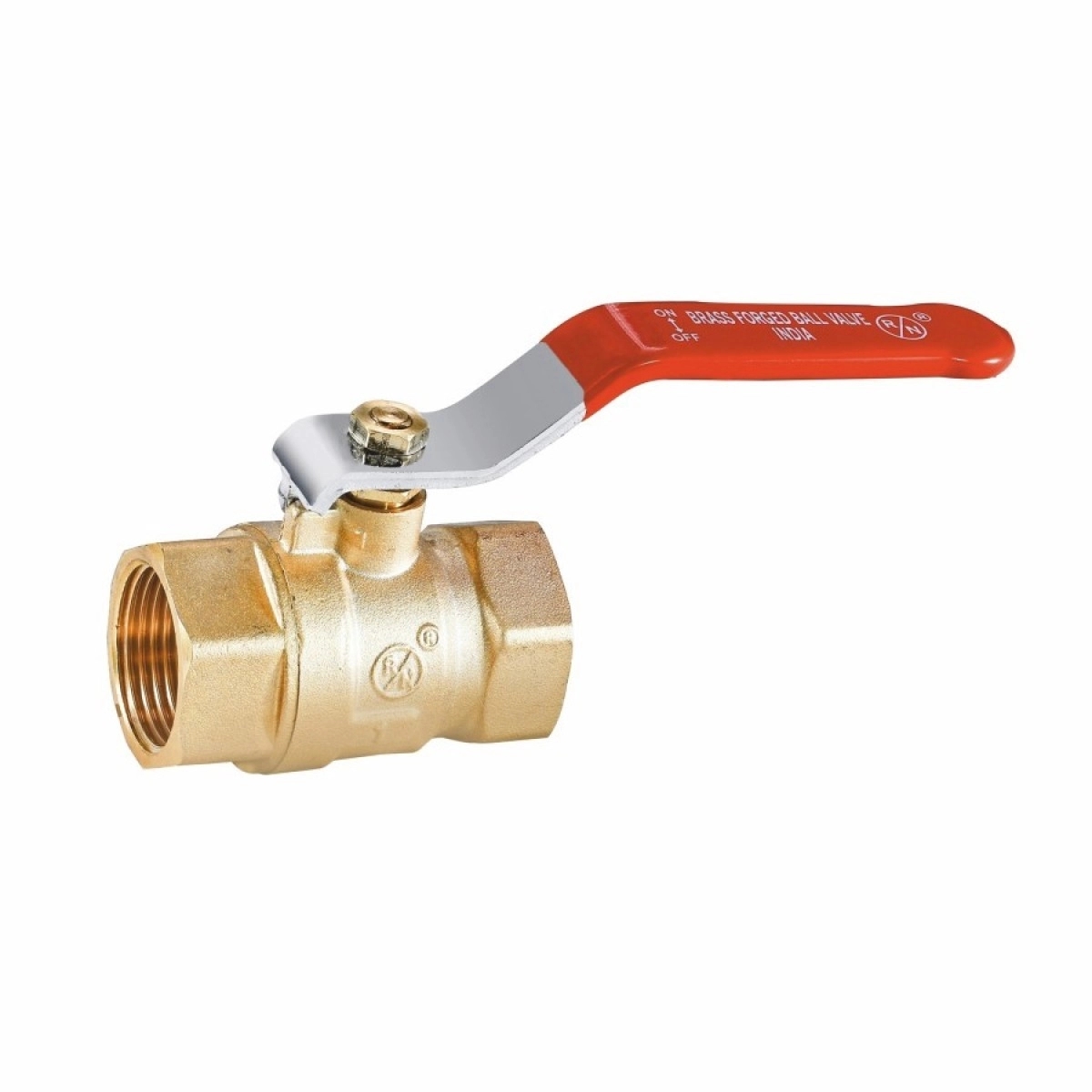 RN Forged Brass Ball Valve by RN Valves : Colours available: Gold