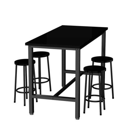 GKW Dining Set: 4 - Person Counter Height Dining Set - Brown & Black by Studio GKW : Colours available: Brown 5 5