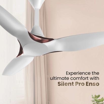 Crompton SilentPro Enso Smart BLDC Ceiling Fans - Silk White by Crompton : Colours available: White 5 1