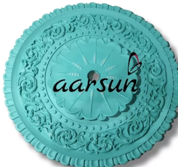 Aarsun Exclusive Carved Ceiling Medallion by Aarsun : Colours available: Aqua 1 1