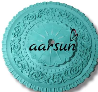 Aarsun Exclusive Carved Ceiling Medallion by Aarsun : Colours available: Aqua 1 1