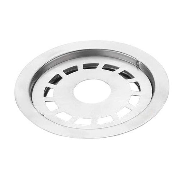 Aquieen 5x5 Inch Floor Grating / Drainer With Pipe Hole | Round Design & SS304 Drainer In Matte Finish | Anti-Clog & Drain Cover & Kitchen