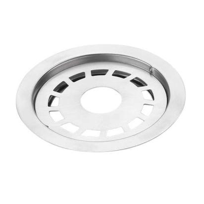 Aquieen 5x5 Inch Floor Grating / Drainer With Pipe Hole | Round Design & SS304 Drainer In Matte Finish | Anti-Clog & Drain Cover & Kitchen by Aquieen : Colours available: Chrome