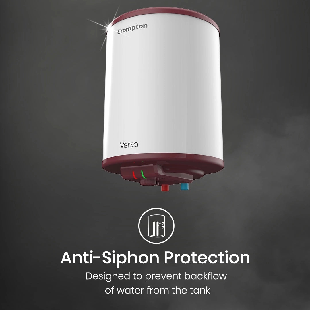 Crompton Versa Storage Water Heater - 15-L by Crompton : Colours available: White 6 4