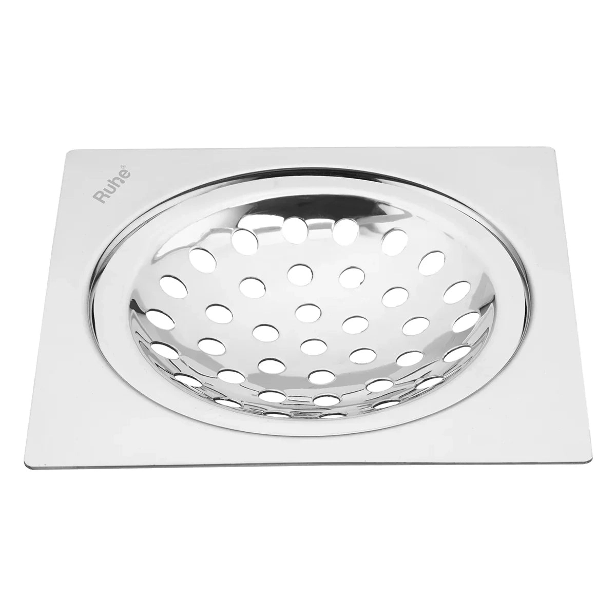 Ruhe Square Neon Floor Drain Flat Cut 6 x 6 inches by Ruhe : Colours available: Silver