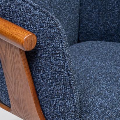LivingShapes Toliver Plywood Dining Chair with metal by Living Shapes : Colours available: SteelBlue 1 7