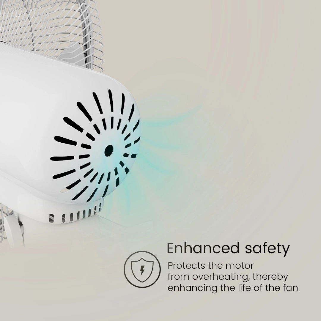 Crompton Highspeed Torpedo Wall Mounted Fan - White by Crompton : Colours available: White 6 4