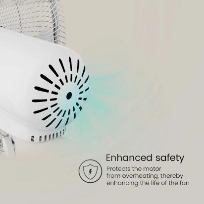 Crompton Highspeed Torpedo Wall Mounted Fan - White by Crompton : Colours available: White 6 4