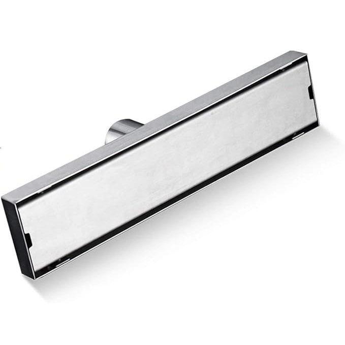 Aquieen 4x24 Inch Tile/Marble Insert Floor Grating / Drainer with Center Hole & Anti-Foul Cockroach Trap | SS304 Drainer with Matte Finish | Tile Drainer by Aquieen : Colours available: Chrome 5 1