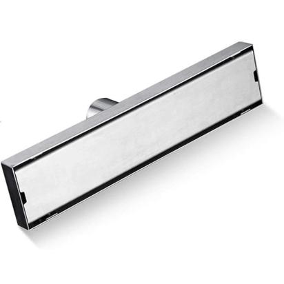 Aquieen 4x24 Inch Tile/Marble Insert Floor Grating / Drainer with Center Hole & Anti-Foul Cockroach Trap | SS304 Drainer with Matte Finish | Tile Drainer by Aquieen : Colours available: Chrome 5 1