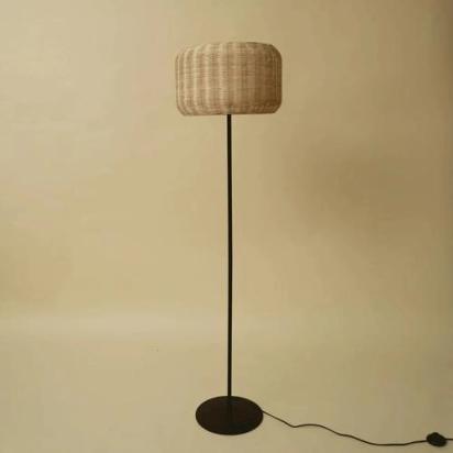The Living Influence Bird's Nest - Rattan Floor Lamp