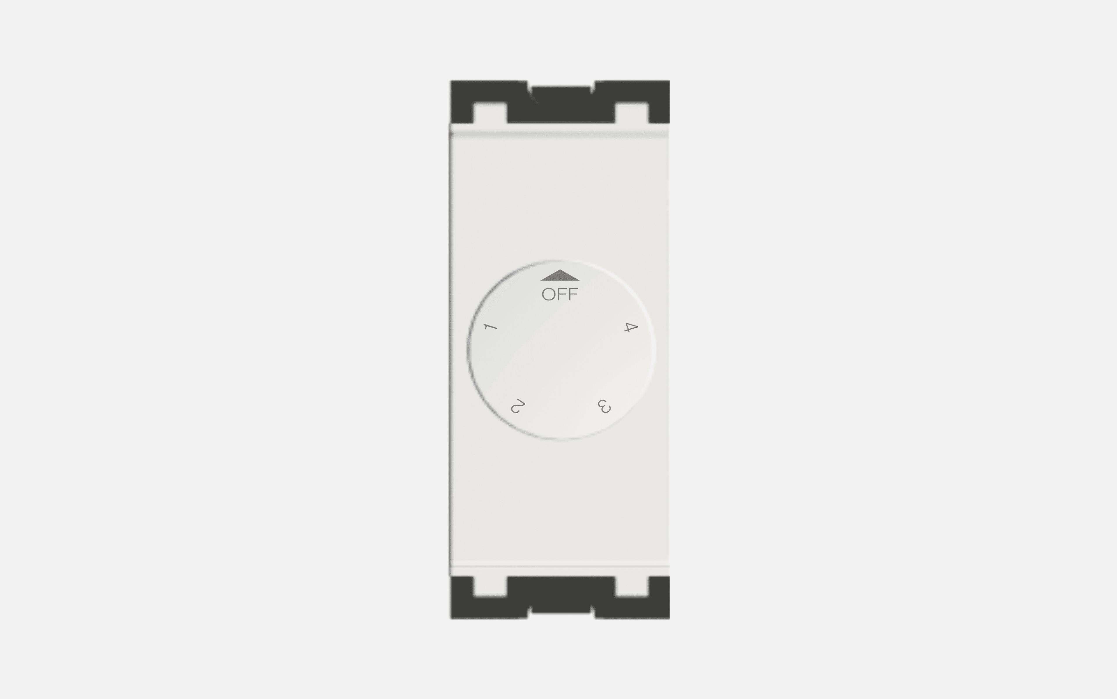 Norisys Frost White Fan Regulator Single Module for 80W Fan - Step Type - 1 Module