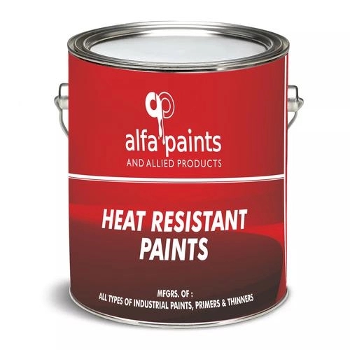 Alfa Paints Heat Resistant Paint by Alfa Paints : Colours available: Black, Silver