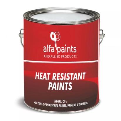Alfa Paints Heat Resistant Paint by Alfa Paints : Colours available: Black, Silver