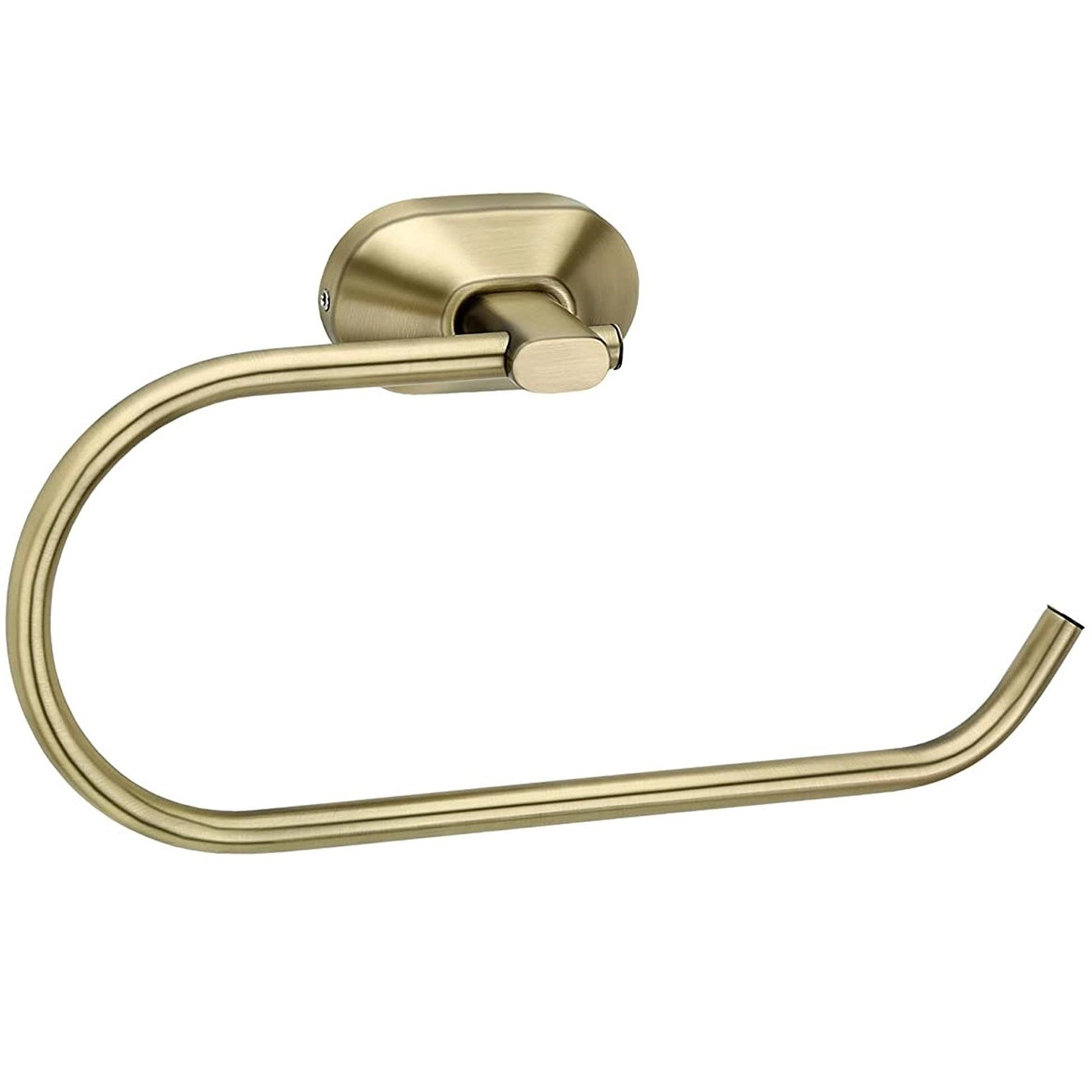 Aquieen Wall-Mounted Napkin Ring Holder - Heavy-Duty SS304 Stainless Steel In Antique Brass Finish With PVD Coating - Cuff Series