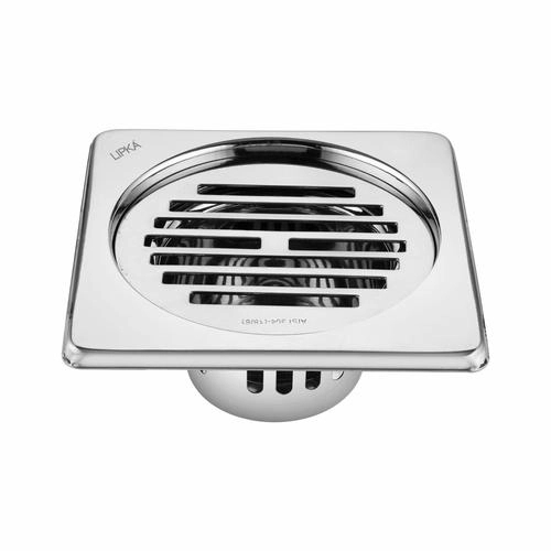 Lipka Golden Classic Jali Square Floor Drain (5 x 5 Inches) with Cockroach Trap