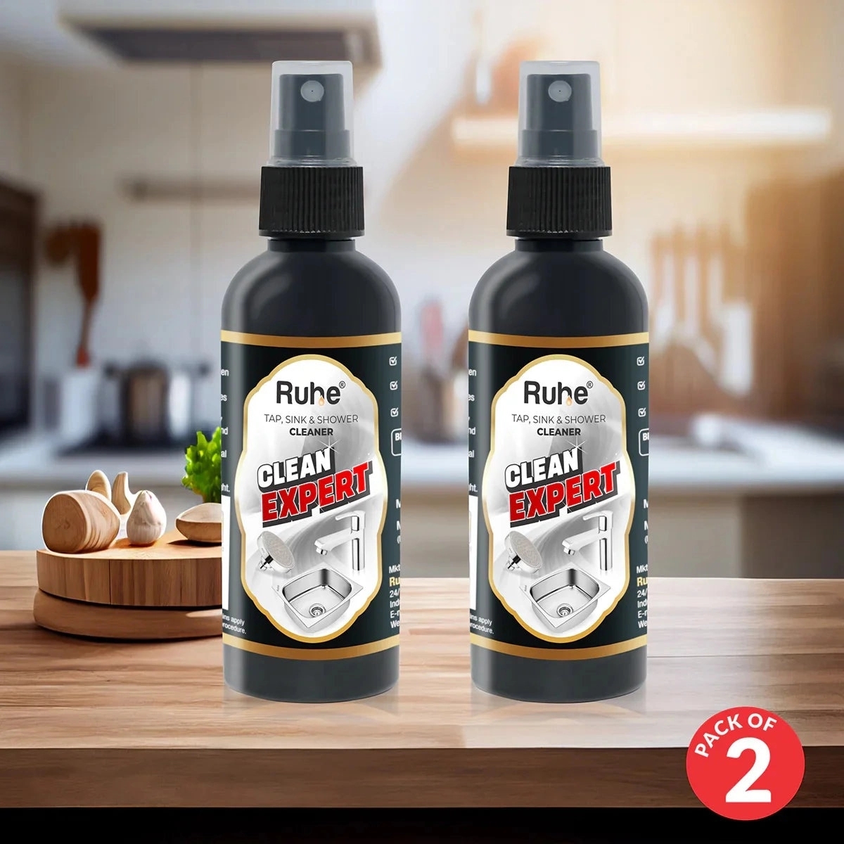 Ruhe Clean Expert - Tap Sink And Shower Cleaner Pack of 2 by Ruhe 2 5
