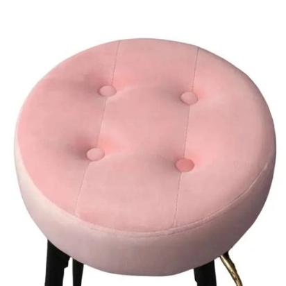Livin Styles Harsh Pink Color Ceazar Counter Stool by Livinstyles : Colours available: LightPink, Black 2 4