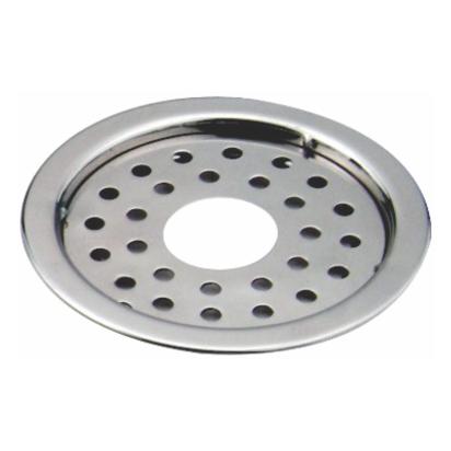 Aquieen 5x5 Inch Floor Grating / Drainer With Pipe Hole | Classic Round Design & SS304 Drainer In Matte Finish | Anti-Clog & Drain Cover & Kitchen by Aquieen : Colours available: Chrome 1 3