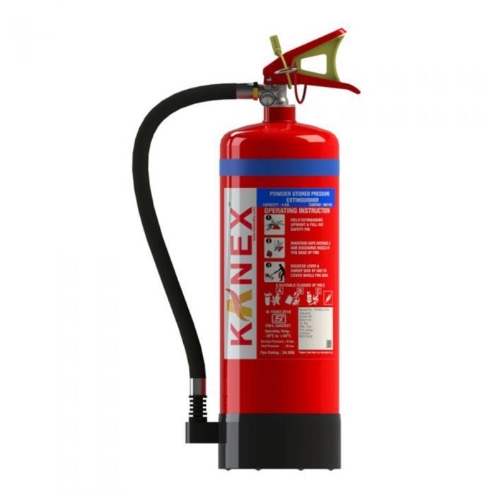 Kanex 4 Kg Abc Fire Extinguisher (Map 90 Based Portable Stored Pressure) by Kanex : Colours available: Red