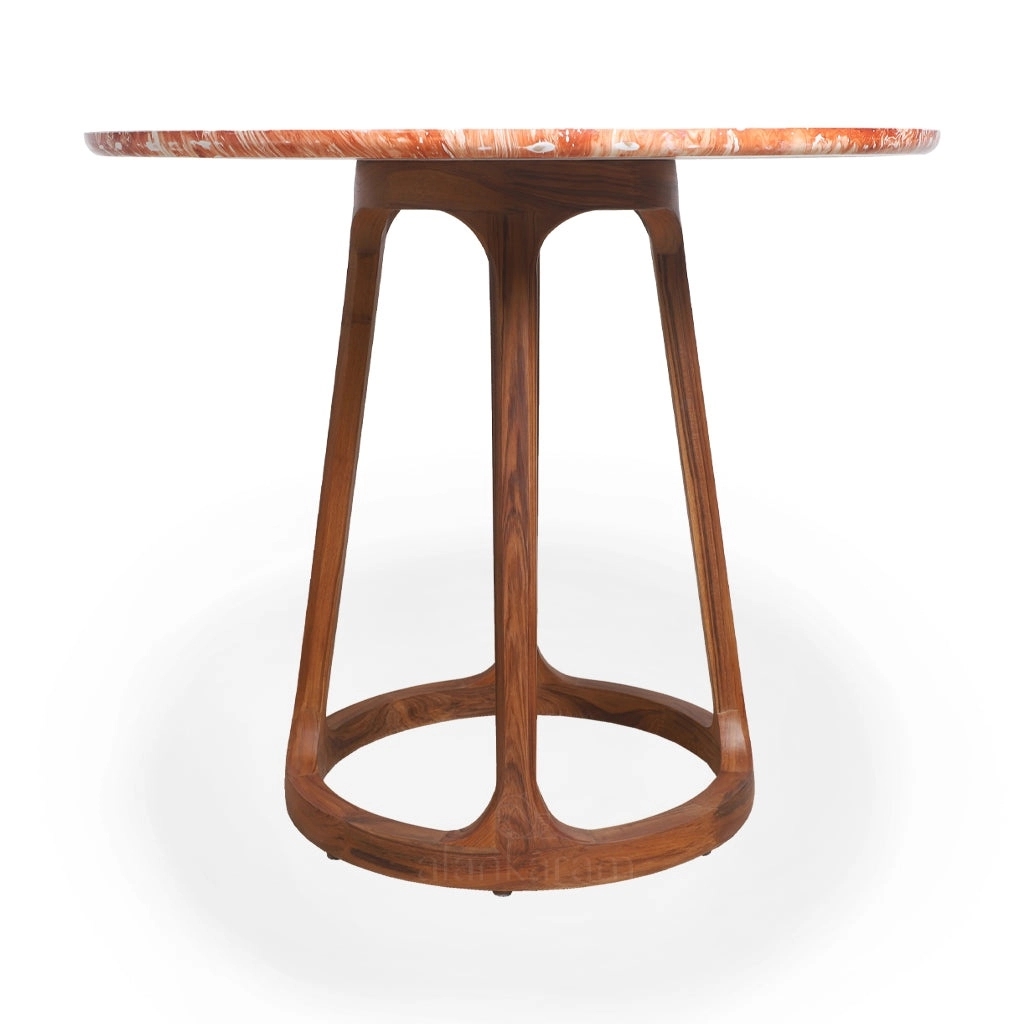 Alankaram Kruhy - Teakwood Dining Table by Alankaram : Colours available: Multicolour