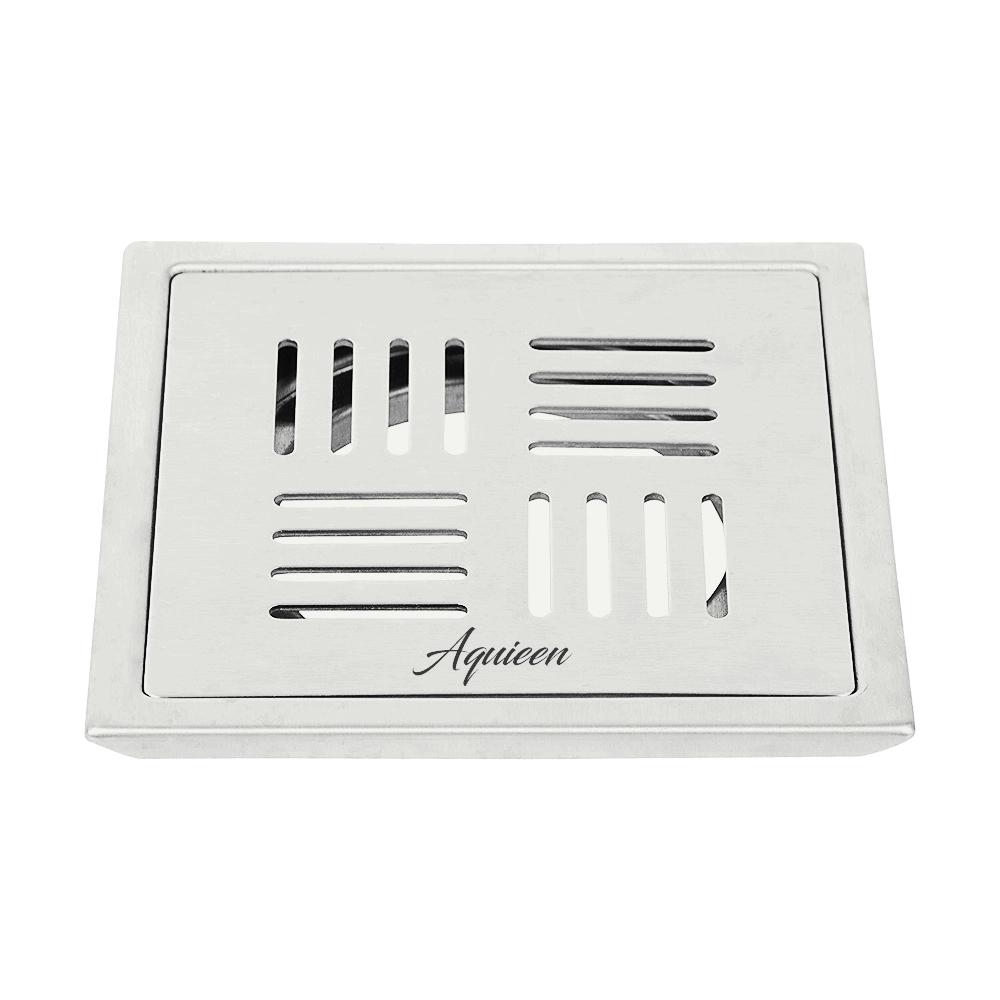 Aquieen 6x6 Inch Floor Grating / Drainer with Anti-Foul Cockroach Trap | Florin Design, In Matte Finish & SS304 Drainer | Anti-Clog & Drain Cover & Kitchen 3