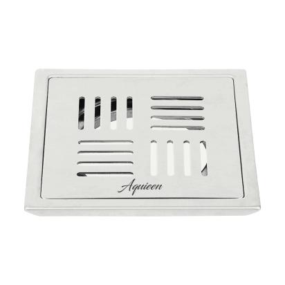 Aquieen 6x6 Inch Floor Grating / Drainer with Anti-Foul Cockroach Trap | Florin Design, In Matte Finish & SS304 Drainer | Anti-Clog & Drain Cover & Kitchen by Aquieen : Colours available: Chrome 3 3