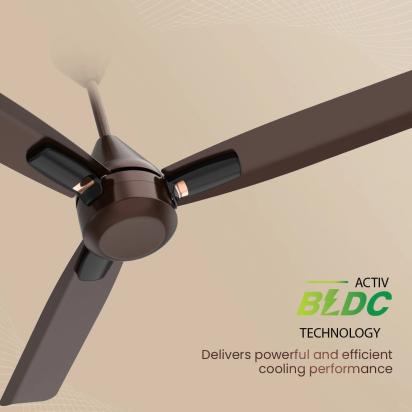 Crompton Energion Cromair Plus BLDC Ceiling Fan - Satin Sand by Crompton : Colours available: Brown 1 1