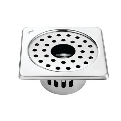 Lipka Square Floor Drain (6 x 6 Inches) with Hole and Cockroach Trap