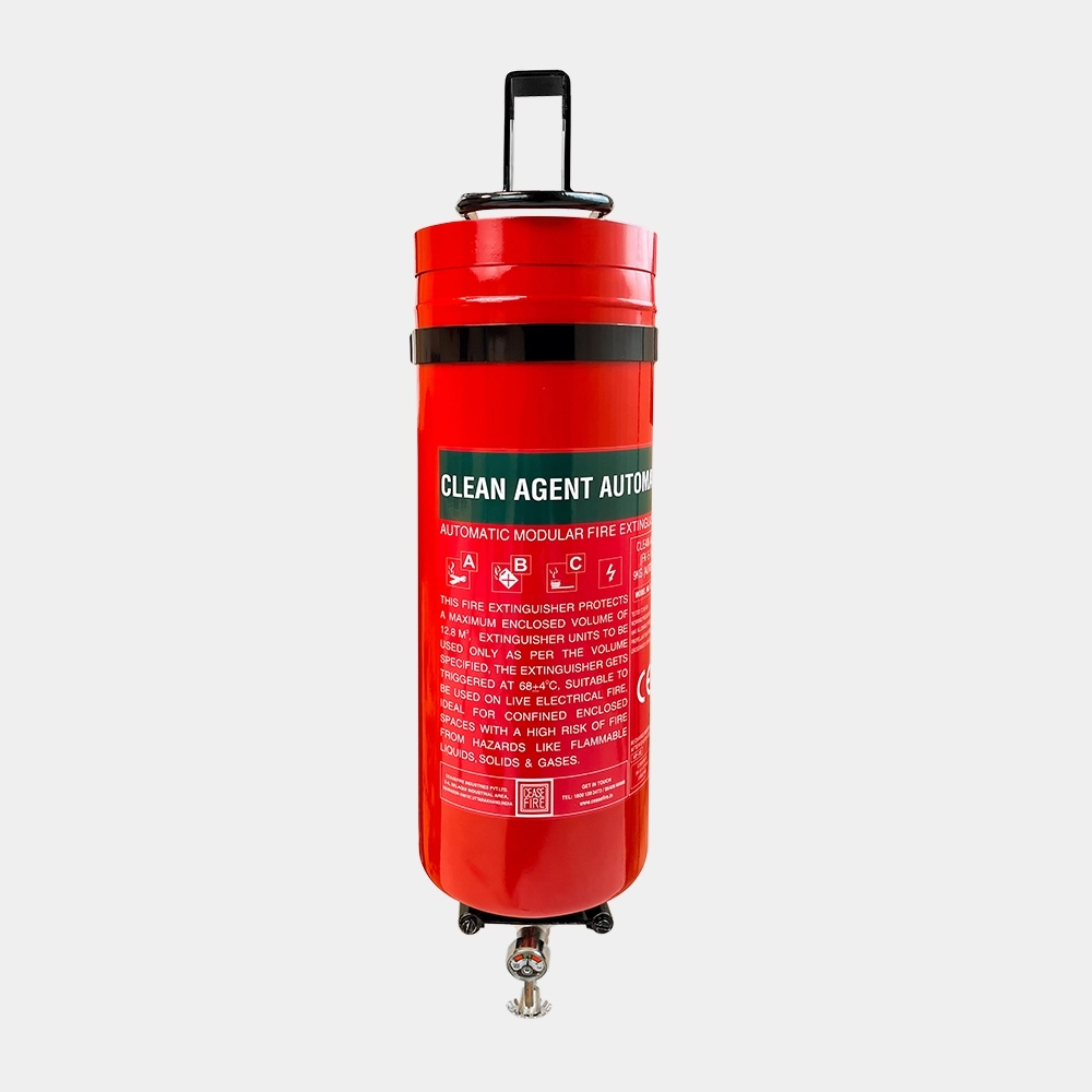 Ceasefire Automatic Fire Extinguishers - Clean Agent (Wall Mounted) by Ceasefire : Colours available: Red 5 3