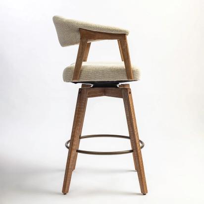 LivingShapes Abnor Wooden Swivel Bar Chair by Living Shapes : Colours available: Beige 2 4