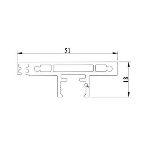 Ozone Linea Slim Frame (4507) Sliding Shower System (2+2) by Ozone : Colours available: Black 7 6