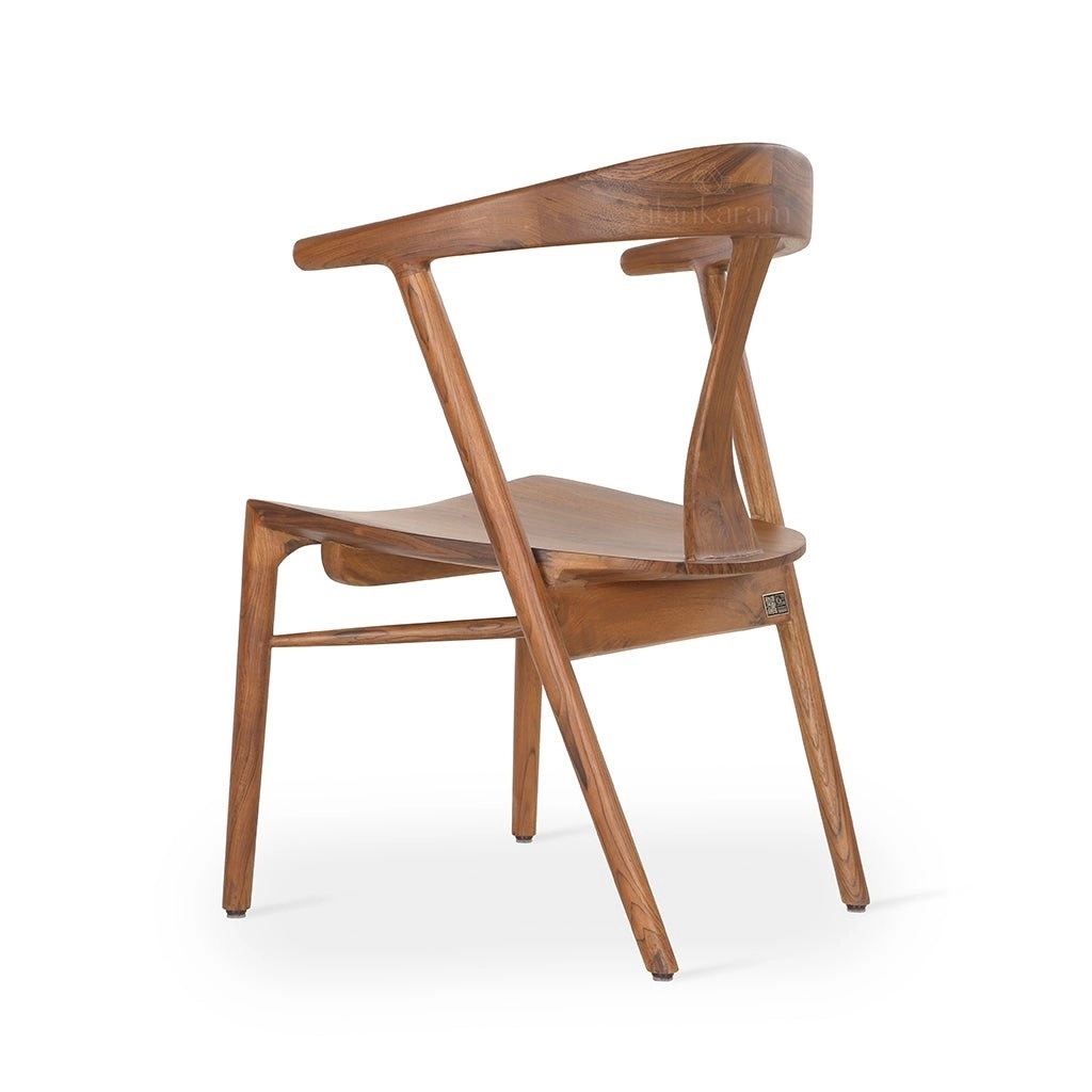 Alankaram Ploot - Teak Dining Chair, Wooden Seat, Sale by Alankaram : Colours available: Brown 3 2